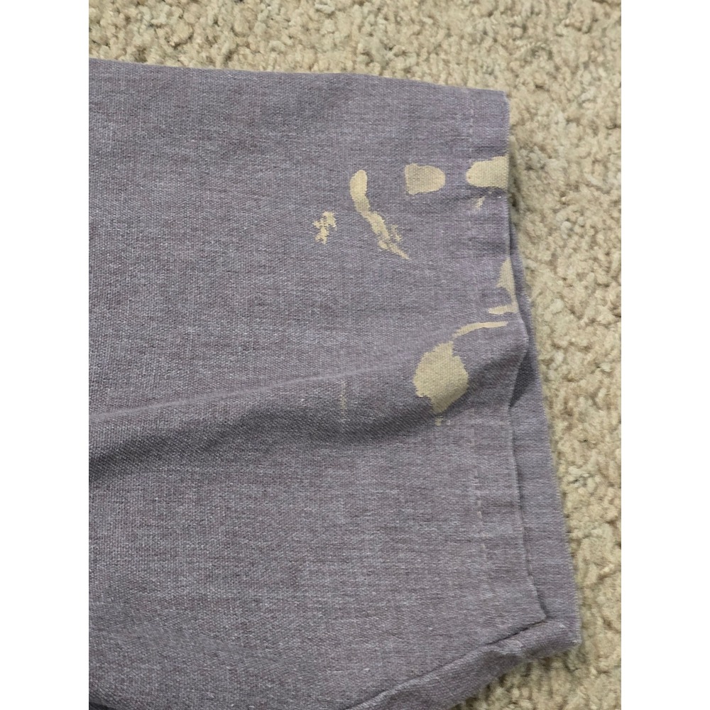Ben Davis Mens XL Half Zip Work Shirt Brown Short Sleeve Made in USA Paint splat - Picture 5 of 7